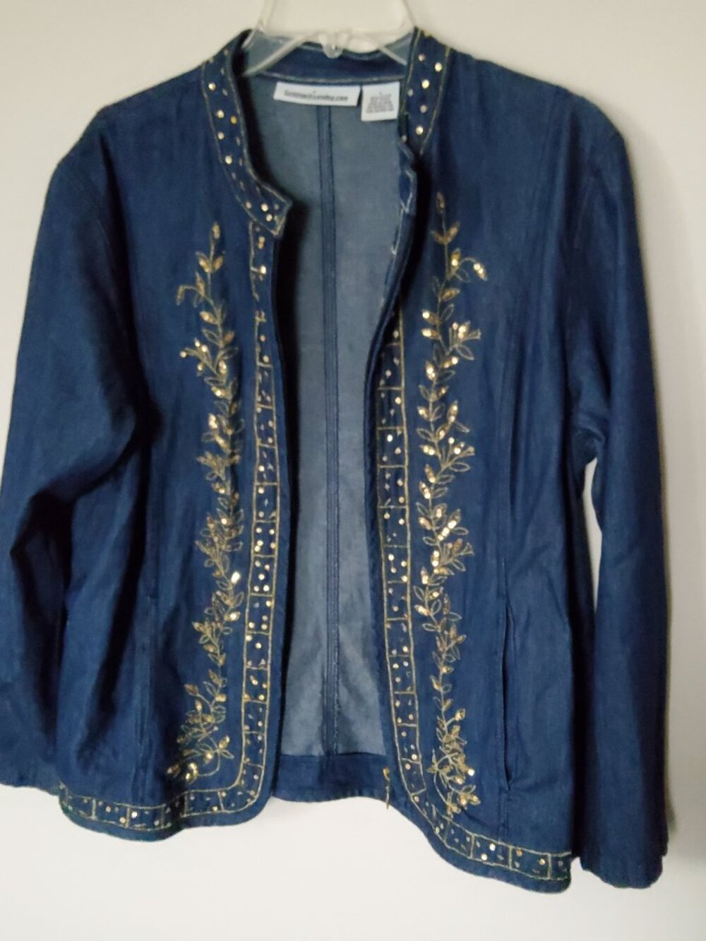 Serengeti Denim Jacket with Gold Accents size L
